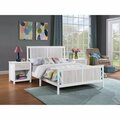 Kd Muebles De Comedor Connelly Reversible Panel Full Size Bed White & Rockport Gray KD3001990